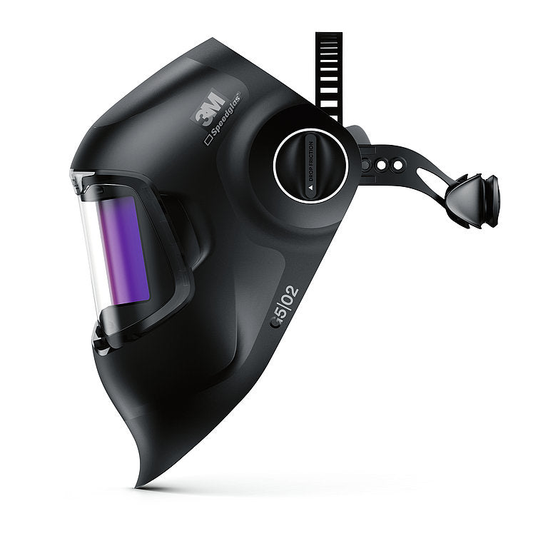 3M™ Speedglas™ suvirinimo šalmas G5-02 su lenktu suvirinimo filtru, galvos juosta, valymo servetėle ir maišeliu, 621120