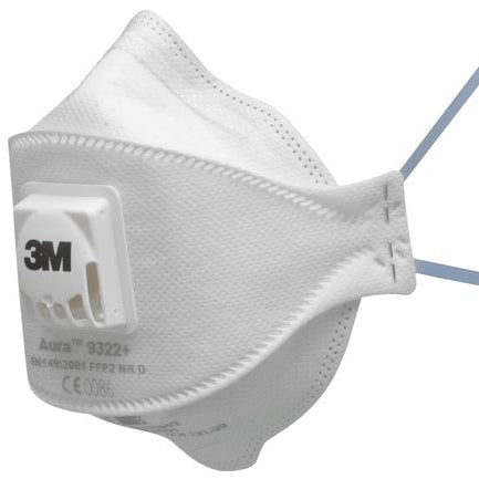 3M™ Aura™ 9322+ (FFP2) kietųjų dalelių respiratorius 